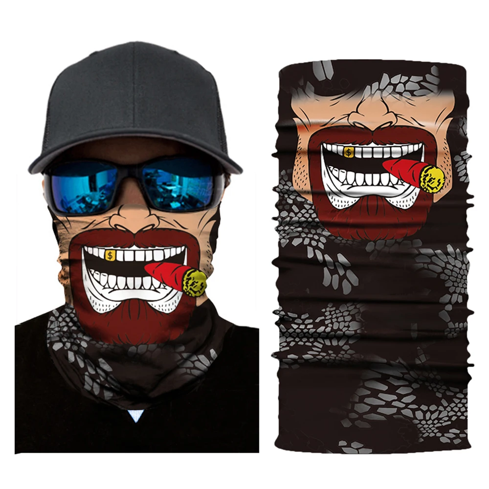 Мотоциклетная маска для лица крутой робот скелет маска на Хэллоуин шарф Джокер повязка на голову Балаклавы для езды на велосипеде Рыбалка Лыжный мотоцикл
