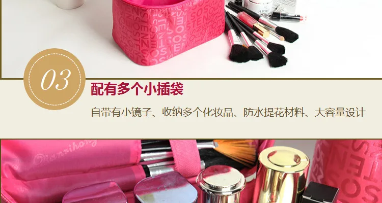 Extra grande capacidade mulher cosméticos sacos de