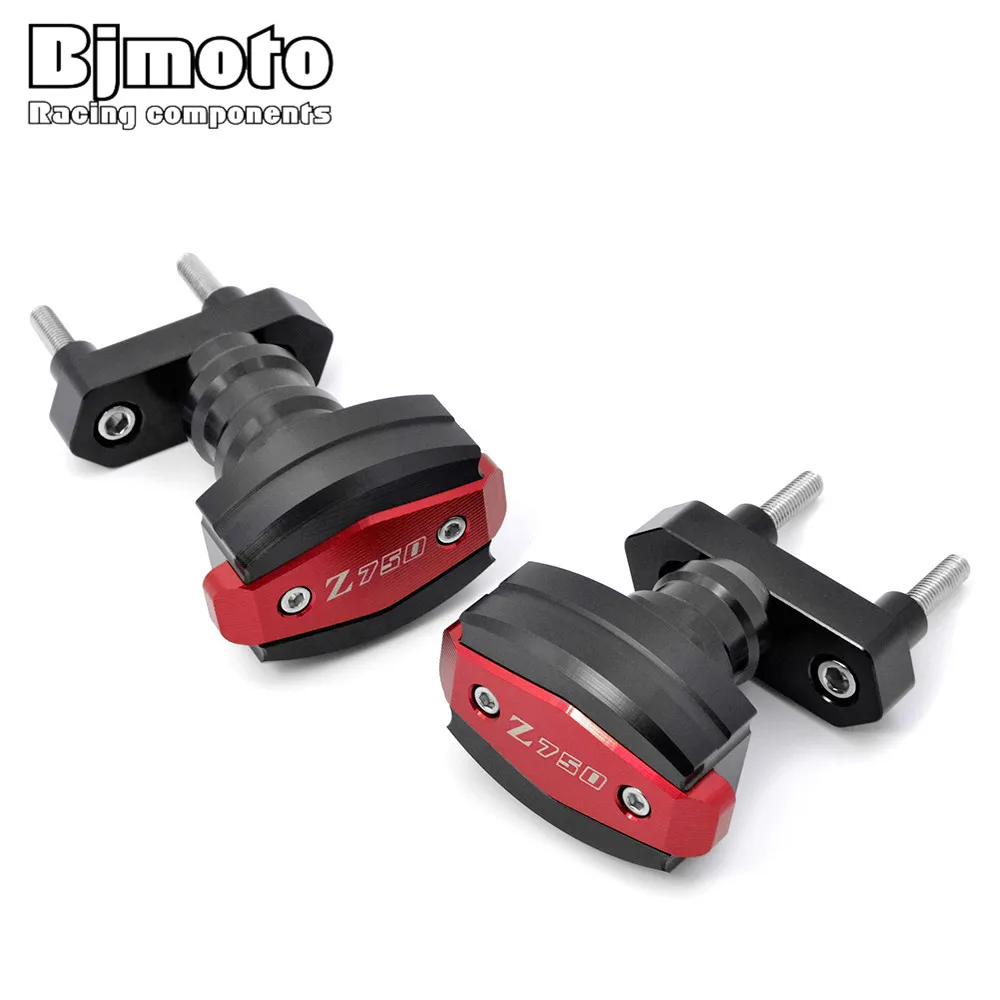 Bjmoto Бесплатная доставка CNC защитная рамка ползунок защита для Kawasaki Z750 2007 2008 2009 2010