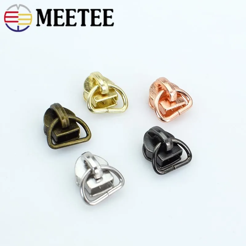 

100pcs D Shape 5# Nylon Zipper Head Zip Repair Kit Replacement Zipper Sliders DIY Handwork Tailor Tools Sewing Accessories