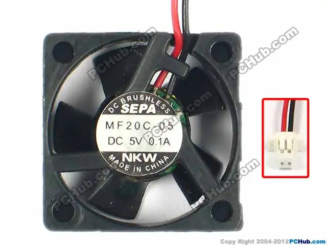 SEPA MF20C 05 05L DC 5V 0.1A 0.08A 20x20x8 мм 2 провод Сервер вентилятор охлаждения|fan dc|square fanfan dc 5v |
