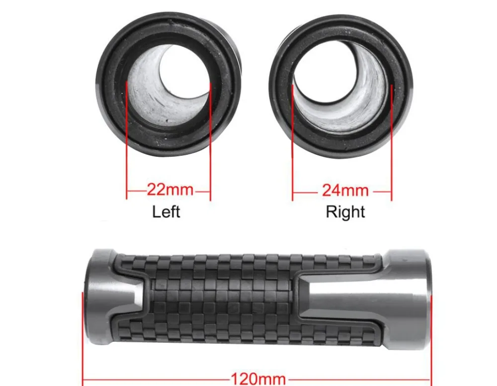 1 пара мотоциклов 22 мм ручки резиновые алюминиевые мотоциклетные CNC руль Набор для Honda FORZA Forza125 250 300 2010
