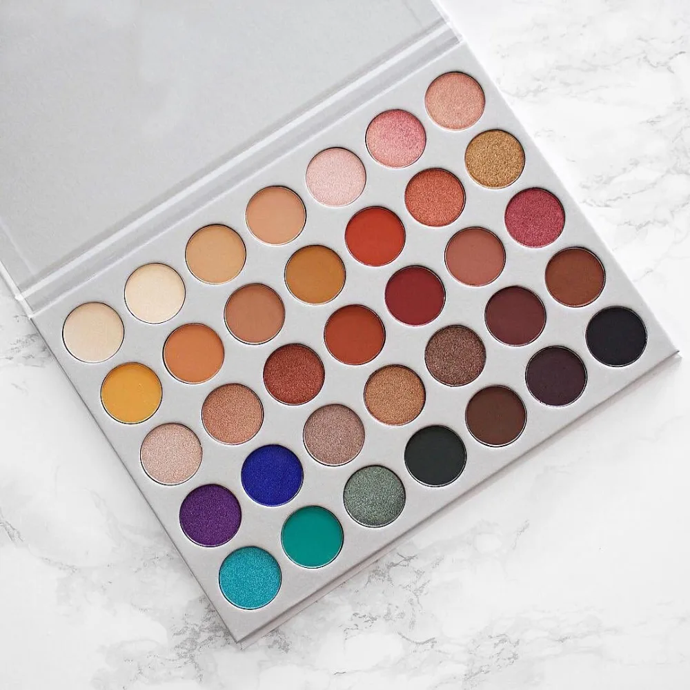 

Brand 35 Colors Palette Eyeshadow Professional Highly Pigmented Makeup Eyeshadow Nudes Matte Shimmer Make Up Eye Shadow Paltte