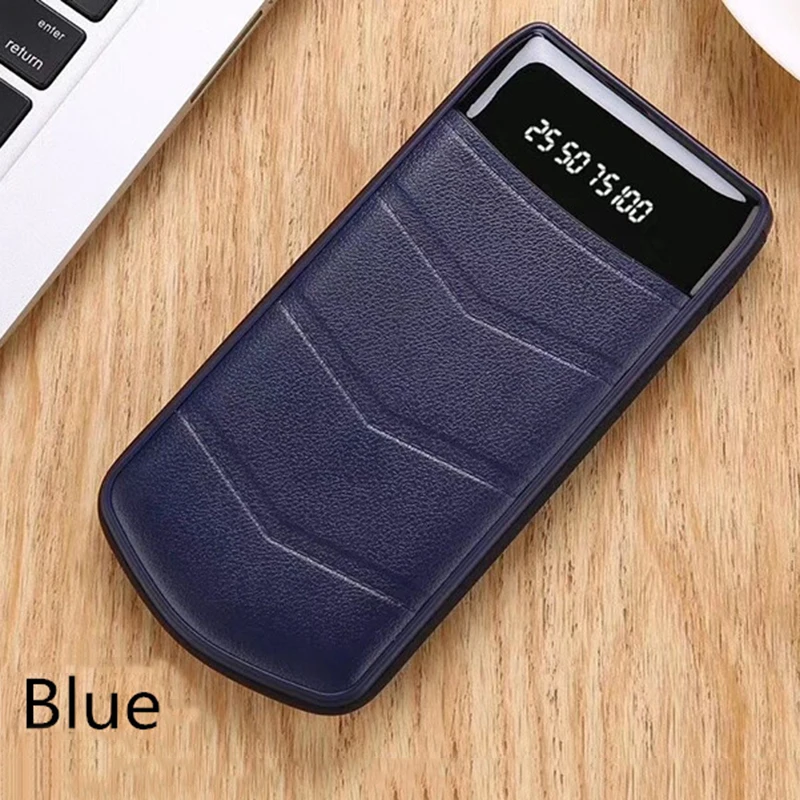Внешний аккумулятор 20000 мАч для быстрой зарядки смартфона с двойным выходом портативный внешний аккумулятор для iPhone 6 7 8 samsung Xiaomi - Цвет: Blue
