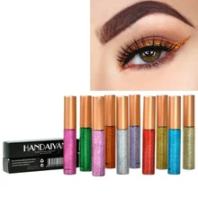 HANDAIYAN 10 цветов Блестящий подводка для глаз жидкие тени для век мерцающие блестящие золотые подводки для глаз тени для век Косметика для макияжа