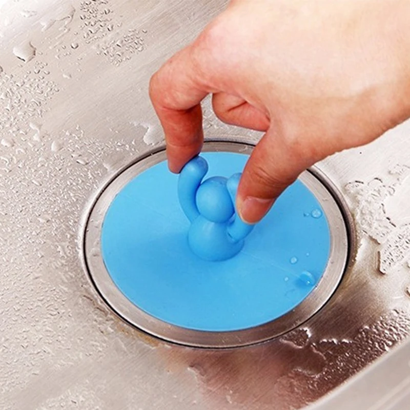 1 шт. резиновый маленький человек Силиконовый Фильтр затычка для раковины дренажный Ловец пробка для ванной кухни бассейна