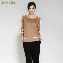 Весна-осень, брендовая Домашняя одежда, Женские повседневные пижамные комплекты, Женский хлопковый пижамный комплект, женская рубашка с рукавом три четверти+ штаны