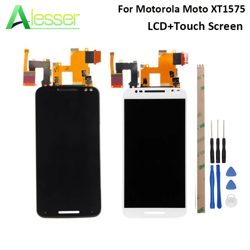 

Alesser For Motorola Moto X Style Xt1575 Xt1572 Xt1570 LCD Display And Touch Screen Screen Digitizer Assembly Replacement +Tools