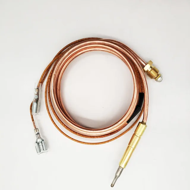 Best Offers Gas fryer cooktop spilt temperature sensor thermocouple wire  with 6.3mm flat terminals 
