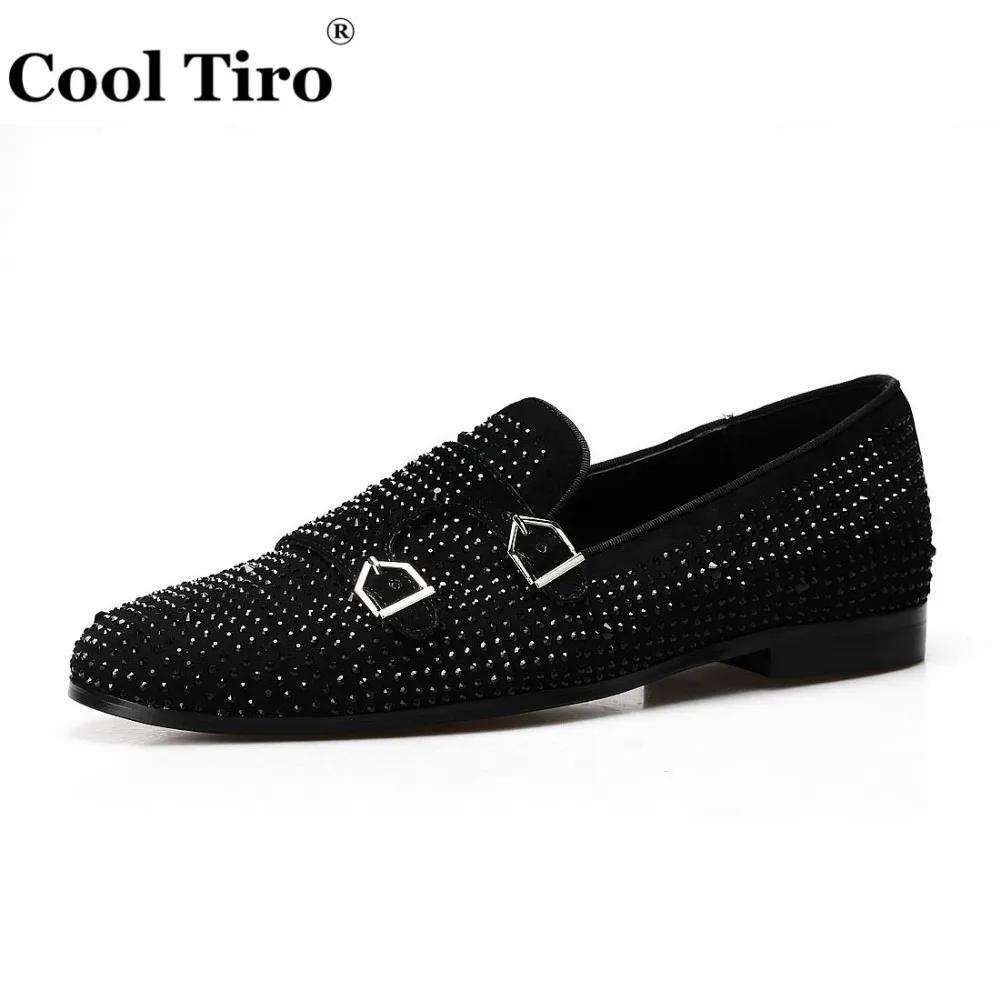 Rhinestone Double-Monk Men Loafers (8)