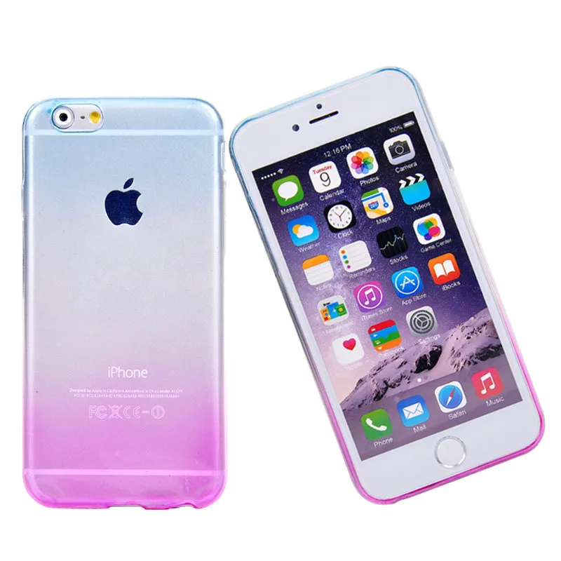 Phone Cover for iPhone 6 6s Transparent case Gradient