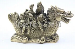 Oriental Bronze Statue Sculpture Collectible Collection The Eight Immortals Crossing the Sea T039 | Дом и сад