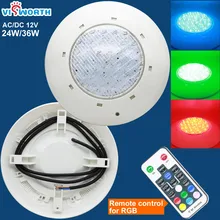 Ip68 Светодиодный светильник для бассейна 24 Вт 36 Вт светодиодный водонепроницаемый подводный светильник AC/DC 12 В светильник для пруда s RGB Led Piscina Luz точечный светильник