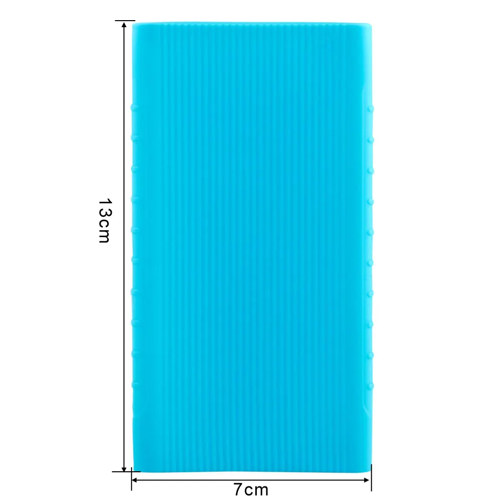 13x7 см чехол для внешнего аккумулятора мягкий силиконовый внешний аккумулятор для 5000 мАч Xiaomi power bank
