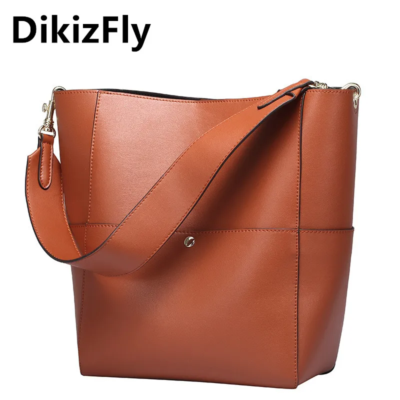 DikizFly Brand Women real Leather Handbag Luxury Shoulder Bag Women's Bags Female Bag Fashion Bucket Lady New Designer Bags DikizFly Brand Women real Leather Handbag Luxury Shoulder Bag Women's Bags Female Bag Fashion Bucket Lady New Designer Bags