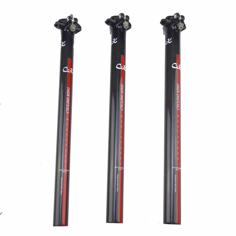 27.2mm Carbon Seatpost mountain road bike seat tube 3K glossy carbon