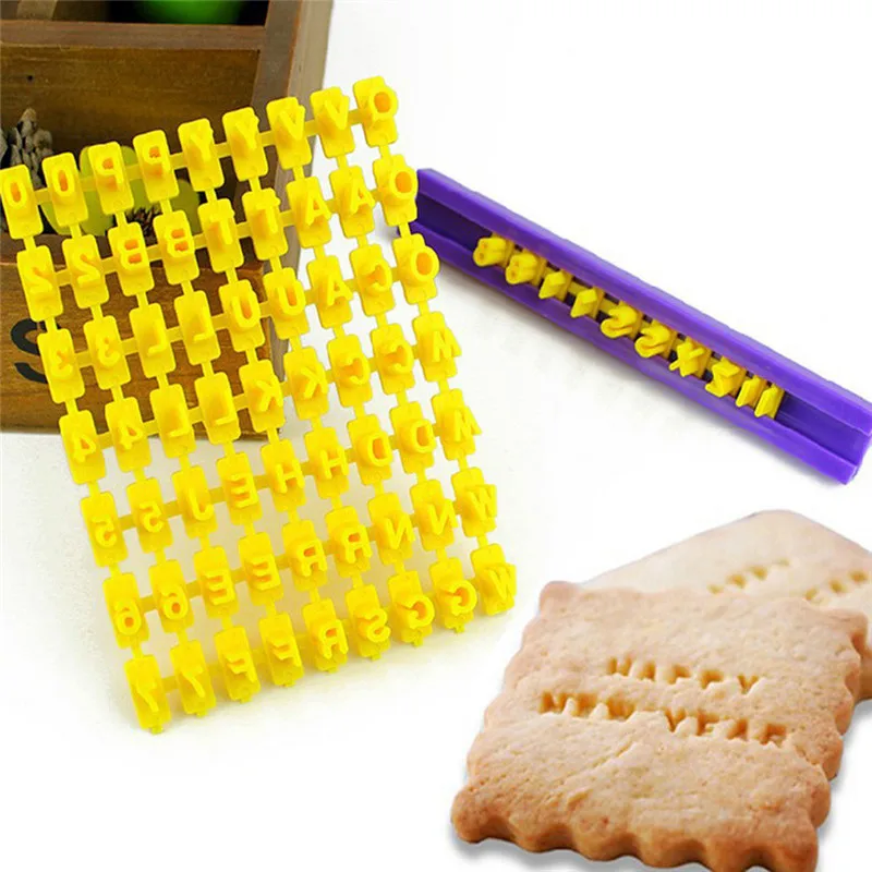 

Kitchen Accessories 3PCS/SET Fondant Plastic Alphabet Letter Number Mold Cake Decorating Tools Set Baking Cookie Cutter