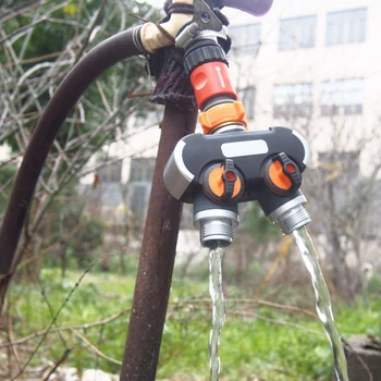 

2 Way Water Hose Splitter Garden Faucet Water Separator Splitter Outdoor Y Shape Hose Connector Garden Watering Device