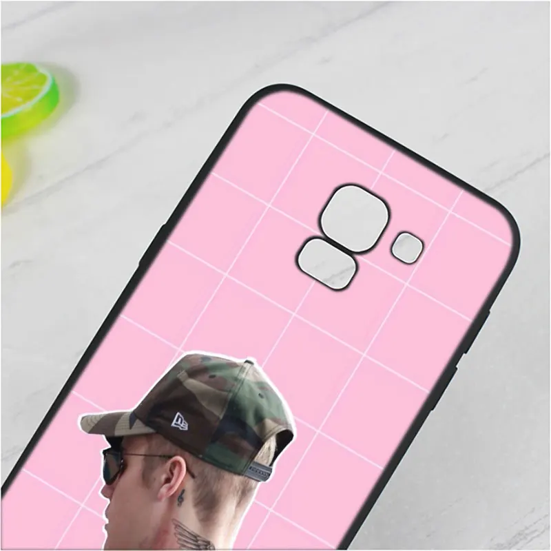 For Samsung Galaxy j8 j7 j6 j5 j4 j3 Plus Prime 2018 2017 2016 Black Silicone Phone Case Fashion justin bieber Style