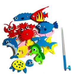 Детские игрушки магнитная рыболовная игрушка набор нетканый пазл ранний образование биологическая Когнитивная обучающая помощь игрушки