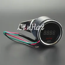 Мотоцикл Фирменная Новинка 12 В цифровой красный светодиод Тахометр Датчик об/мин