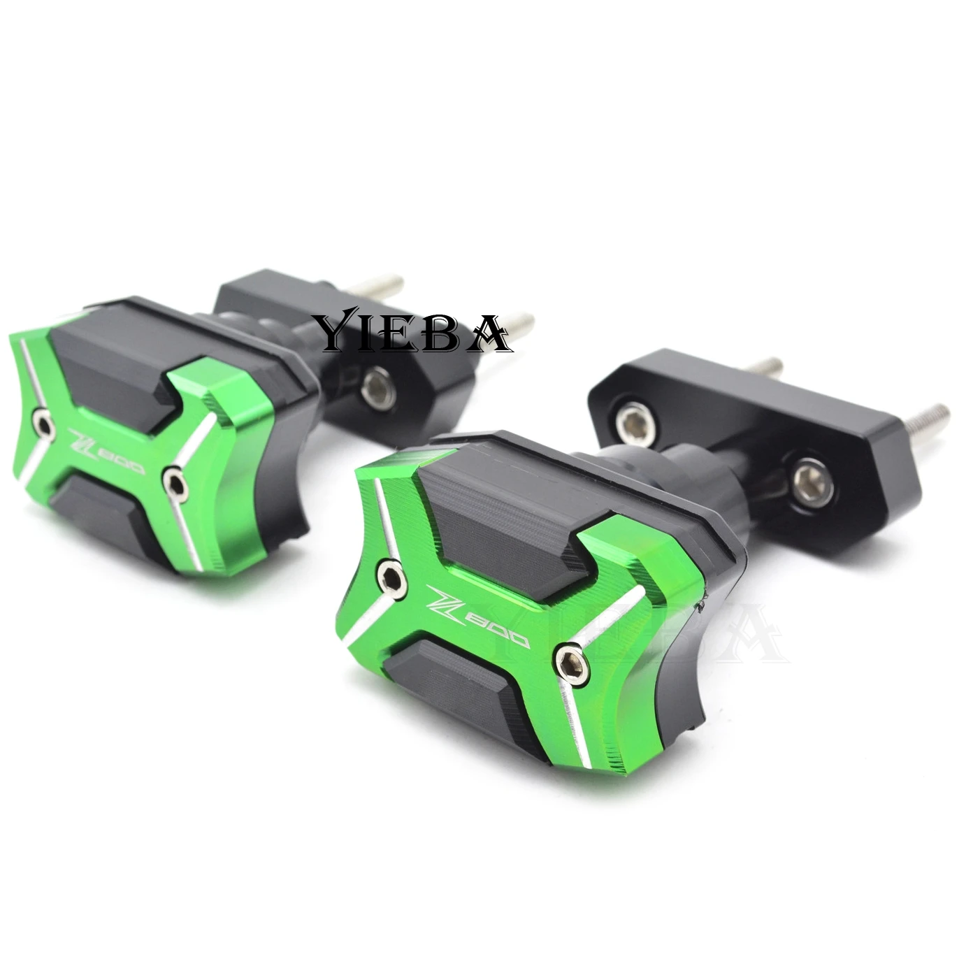 CNC aluminum Motorcycle Frame Sliders Crash Engine Guard Side Shield Protector For Kawasaki Z800 ZR800 LOGO Z800 Z-800