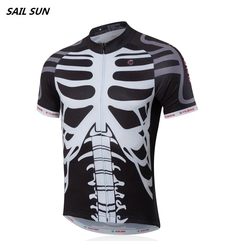 skeleton bike jersey