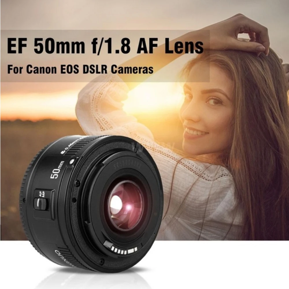 Белый YN50mm F1.8 II большая апертура Автофокус Объектив YONGNUO для Canon эффект боке объектив камеры для Canon EOS 70D 5D2 5D3 DSLR