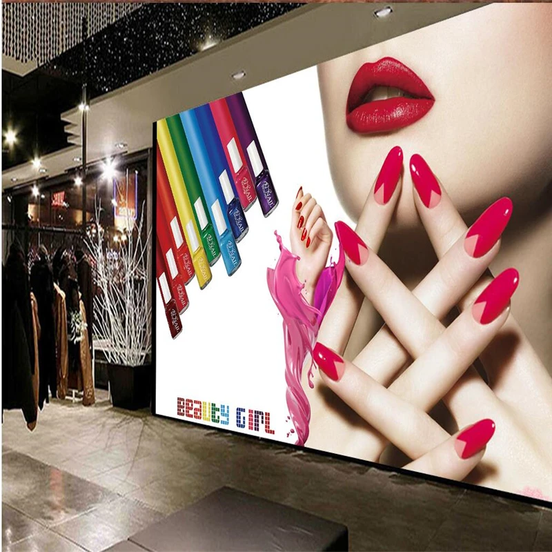 

beibehang Large custom any size mural wallpaper beauty salon beauty gorgeous beauty tooling background wall papel de parede