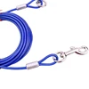 3M/5M/10M Steel Wire Pet Leashes For Two Dogs 3 Colors Anti-Bite Tie Out Cable Outdoor Lead Belt Dog Double Leash 4