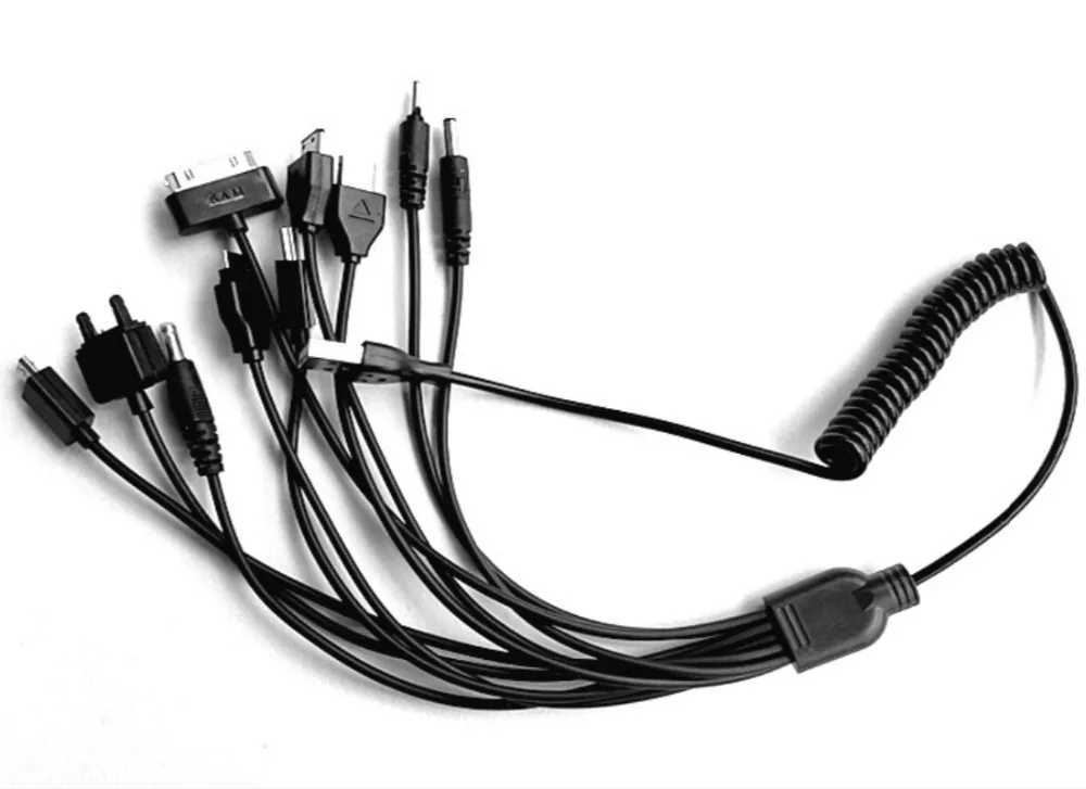 

Elistooop 10 in 1 Universal Micro Mini USB Cables Multi-Function Charger Cable Multi Jack Charger Cable Spring Line Bundles