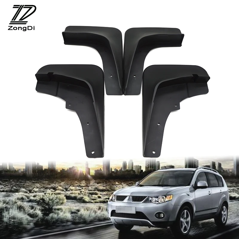 ZD Car Mudflaps Fit For Mitsubishi Outlander 2.4 2007 2008 2009 Mud Flaps Accessories Splash Guard Front Rear Mudguards Fenders |