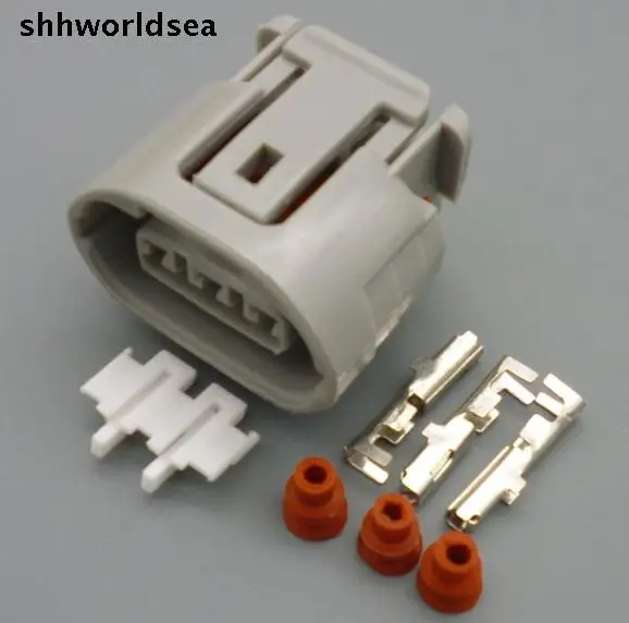 

shhworldsea 100sets 3pin ALTERNATOR LEAD REPAIR Fits for mitsubishi oval Harness for Toyota for Suzuki 3 way Plug 6189-0443