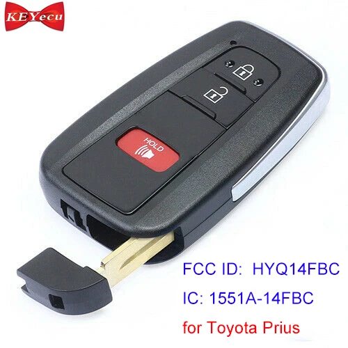 

KEYECU for Toyota Prius 2016 2017 2018 2019 Replacement Remote Car Key Fob FCC ID HYQ14FBC