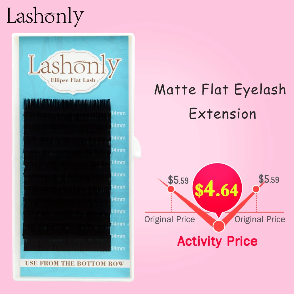 Lashonly матовая плоская ресница для наращивания ресниц индивидуальная в виде