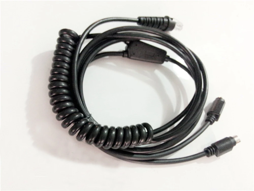 5 шт. баркодесканнер PS2 спиральный кабель 3 м (10 футов) для Honeywell HHP hh6100 Бесплатная