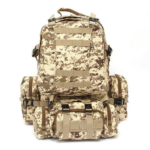 Камуфляжный рюкзак 55L водонепроницаемый внутренний раме высококачественный рюкзак большой размер рюкзак для мальчика дорожная сумка