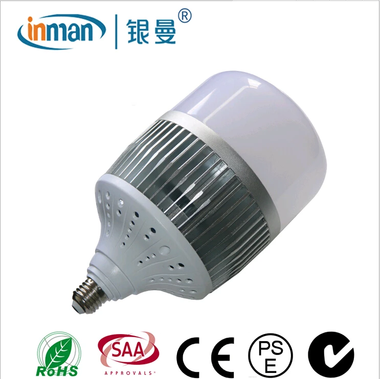 

inman003 high-power energy-saving high brightness E27 PC bulb SMD5730 AC175-265V 63w/92W for market&workshop&warehouse&hovel