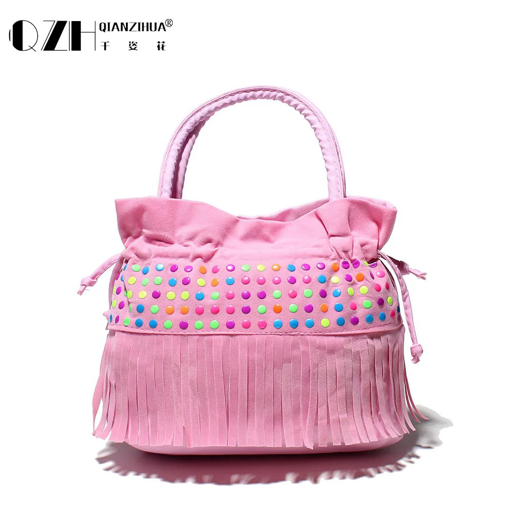 Us 3 49 30 Off Children Tassel Handbags S Small Shoulder Bag Kids Messenger Bags Mini Coin Purses Toddlerchic For Cross Boby In