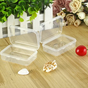 

Free shipping 50pcs/lot Transparent square box, empty plastic box for package goods