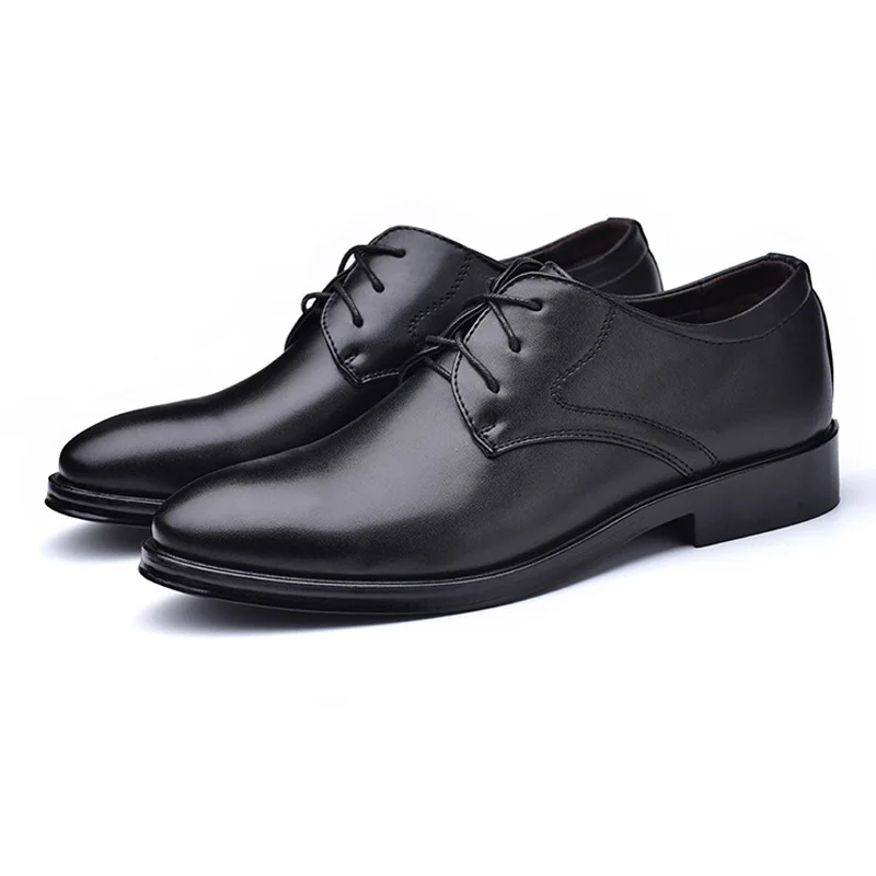 

1 Pair Business Men PU Leather Shoes Lace-up Dress Casual Flat Shoes 88 88 Popular