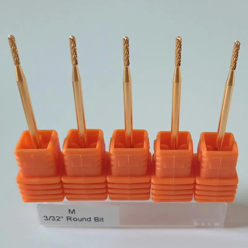 

MAOHANG 5pcs/lot carbide nozzle nail electric drill bits mill cutter for manicure machine cuticle care bit nail tools