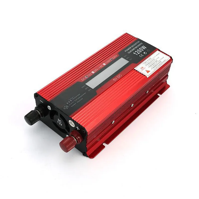 

New 1200W/ 2000W Watt DC 12V to AC 220V Portable Car Power Inverter Charger Converter Adapter DC 12 to AC 220 Modified Sine Wave
