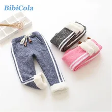 BibiCola; модные штаны для маленьких девочек; коллекция года; зимние детские брюки для мальчиков; Детские теплые леггинсы; плотные брюки; штаны для малышей