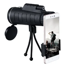 40X60 Monocular BAK4 Monocular Telescope HD Vision Prism Scope with Compass Phone Clip Tripod for Outdoor Activities Hiking 40X60 Monocular BAK4 Monocular Telescope HD Vision Prism Scope with Compass Phone Clip Tripod for Outdoor Activities Hiking