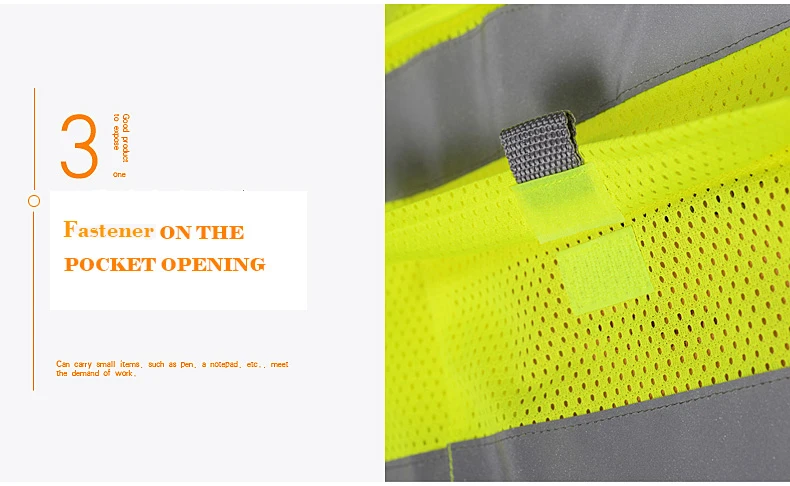Высокая видимость ansi 107 флуоресцентный Orange сетки безопасности светоотражающий жилет с карманами печать логотипа компании Бесплатная