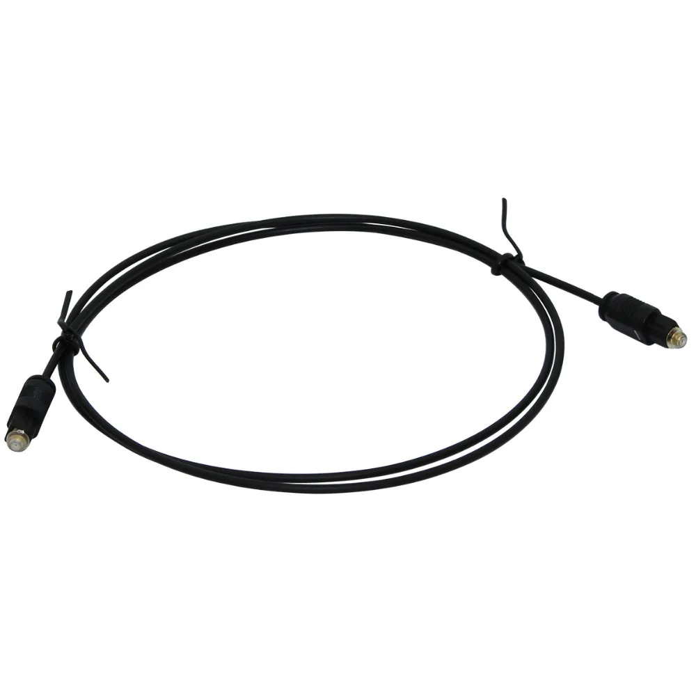 5 шт. 1м2мм позолоченный цифровой аудио оптический волоконный кабель Toslink шнур SPDIF