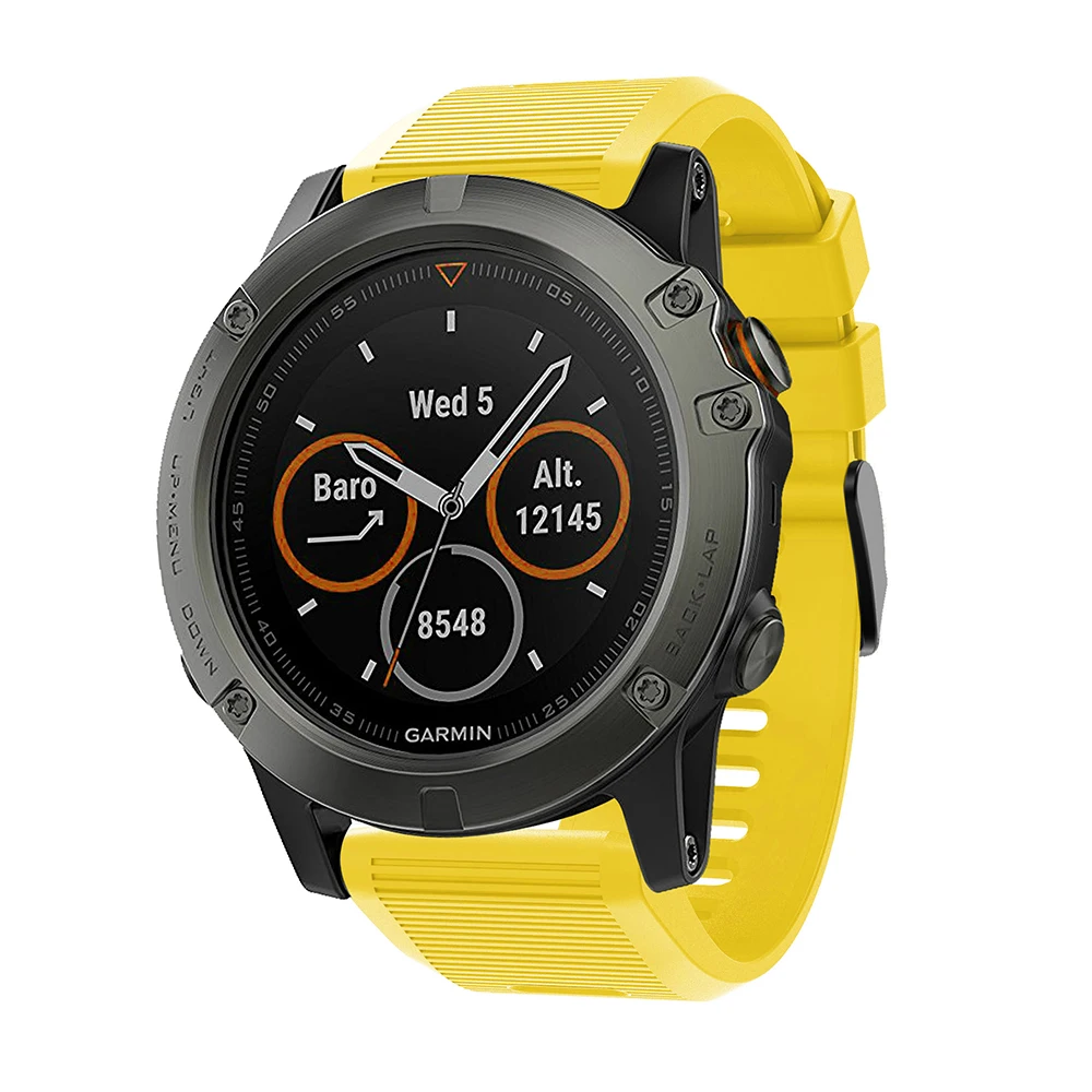 Quick Release силиконовые Easy fit запястье ремешок 26 22 20 мм для Garmin Fenix 5X5 5S плюс 3 3 HR Forerunner 935 часы