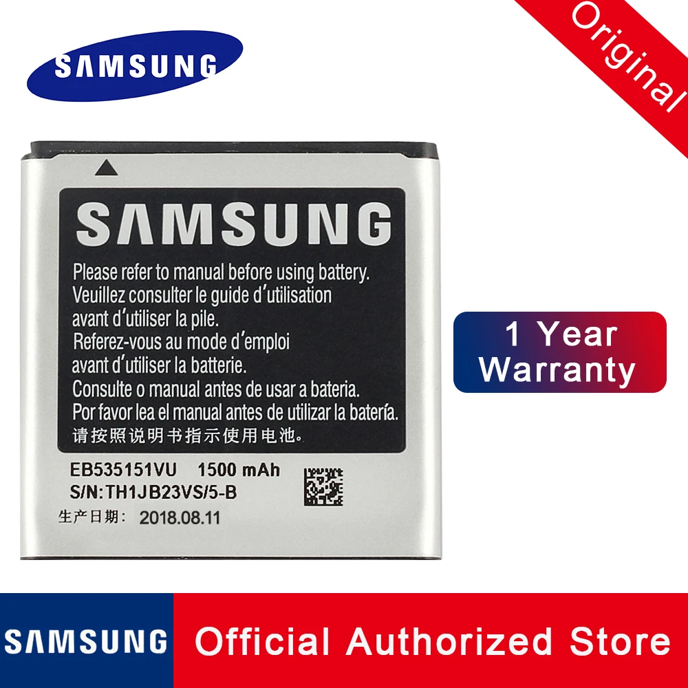 

100% Original Replacement EB535151VU For Samsung GALAXY S ADVANCE GT-i9070 Phone Battery Batteria 1500MAH with tracking number