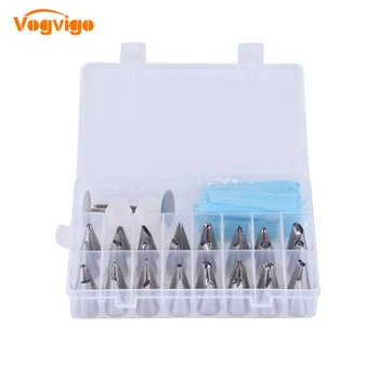 

VOGVIGO 11/38/51PC Stainless Steel Nozzles Piping Set Pastry Accessories Baking Piping Tips Nozzles for decorating Cakes Pastry